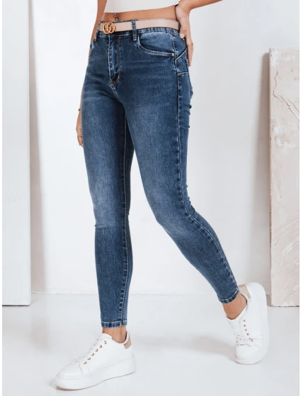 Dámske skinny džínsy modré FashionStreet UY2791