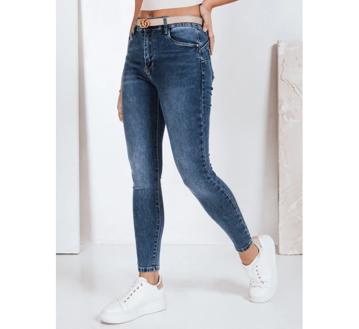 Dámske skinny džínsy modré FashionStreet UY2791