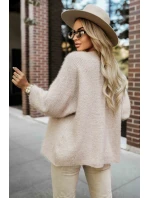 631-1 Štýlový mäkký pletený sveter - béžový 631-1 Štýlový mäkký pletený sveter - béžový
