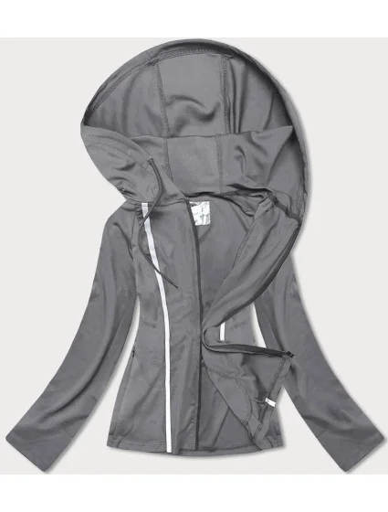 šedá mikina s kapucí model 17392154 - J.STYLE