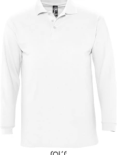 SOL'S Winter II Piqué polo s dlhým rukávom 25.1353 biela