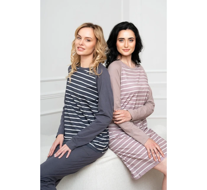 Talianska móda Oda long farba:print/graphite