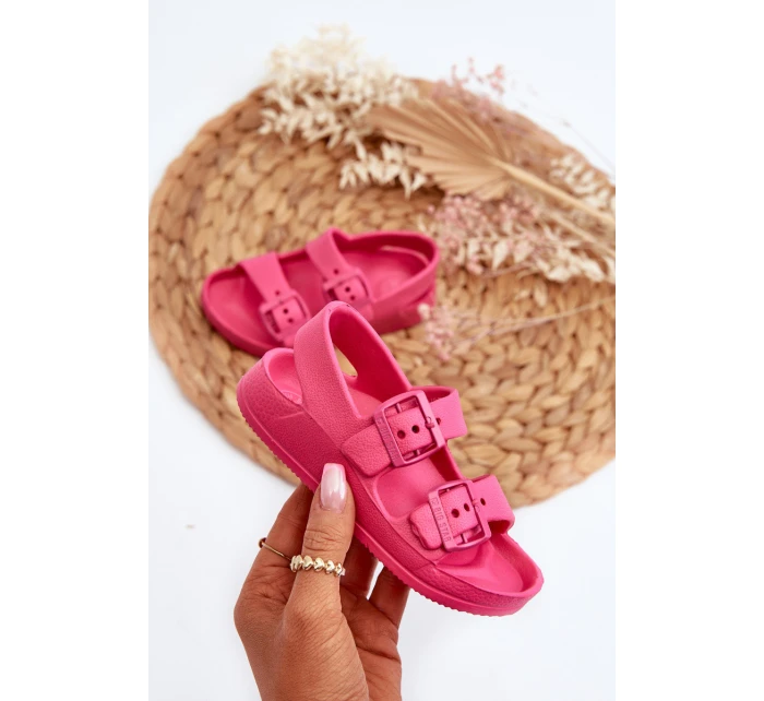 Dětské lehké sandály s přezkami BIG STAR model 21651496 Fuchsie - Big Star Shoes