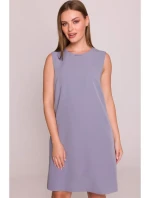 Šaty bez rukávů  šedá model 21154733 - STYLOVE