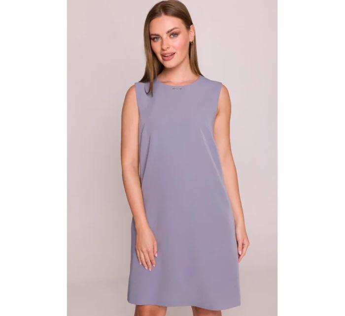 Šaty bez rukávů  šedá model 21154733 - STYLOVE