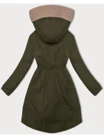 Dámská bunda v khaki barvě se v pase model 20829981 - S'WEST Dámská bunda v khaki barvě se v pase model 20829981 - S'WEST