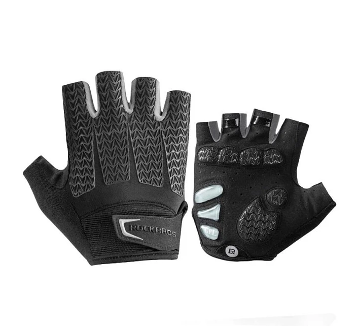 Cyklistické rukavice Rockbros L s  šedé model 22083465 - Hikvision