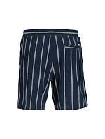 Jack&Jones pánske pruhované šortky JPSTJAIDEN COBA STRIPE JOG SHORTS REG SN SN 12274413 SKY CAPTAIN/STRIPES