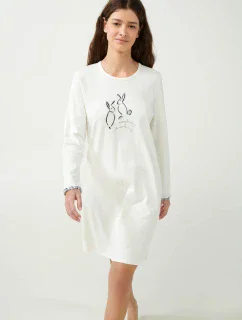 Krémová noční košile s   model 20516670 - Vamp