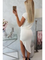 Asymetrické šaty v barvě ecru Asymetrické šaty v barvě ecru