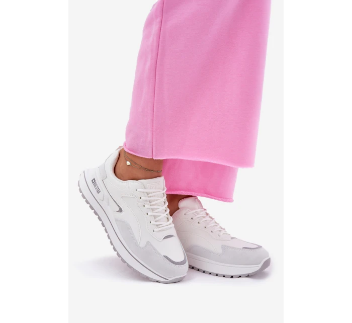 Sneakersy Damskie Big Star RR274A213 HI-POLY SYSTEM Białe Sneakersy Damskie Big Star RR274A213 HI-POLY SYSTEM Białe