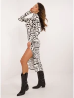 Šaty LK SK 509771 1.09 biela a čierna
