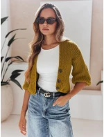 Dámský svetr hořčicové barvy Dstreet model 21967044 - FashionStreet