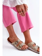 Pohodlné Dámské Žabky S  Zlaté model 21664587 - Inblu