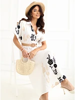 Sukienka IR SK  biało czarny model 22109812 - FPrice