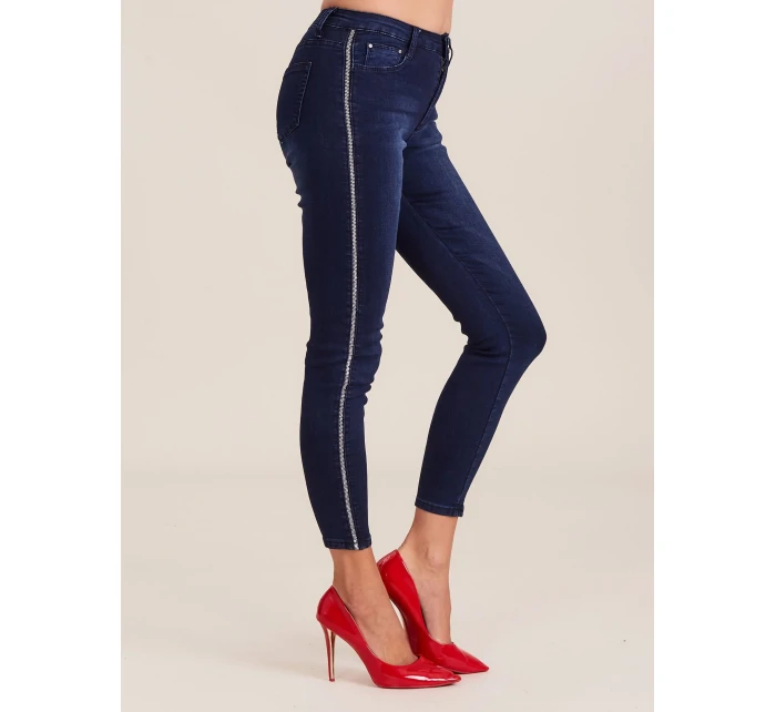 Džínsové nohavice JMP SP BF8952.59 tmavo modrá