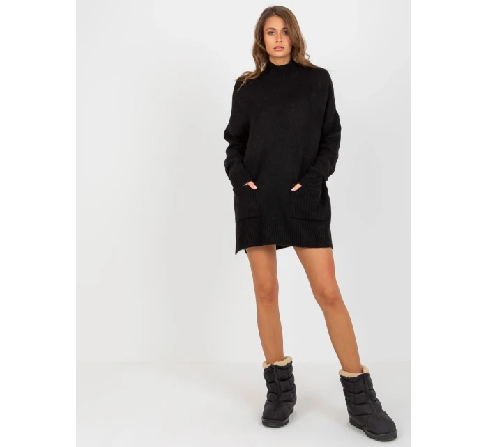 Dámsky sveter RV SW 7051 čierny Dámsky sveter RV SW 7051 čierny