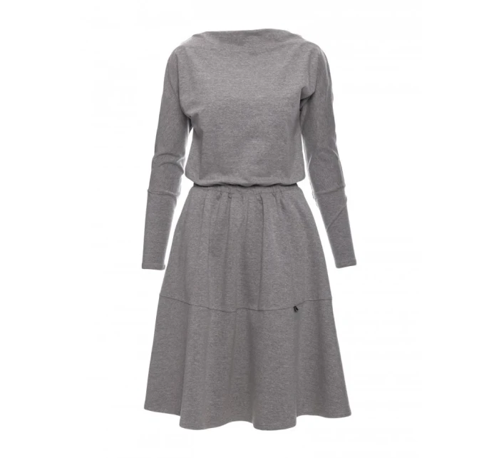 B087 Midi šaty - sivé