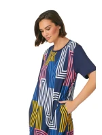 Dámska nočná košeľa YI30014 464 čierna s potlačou - DKNY