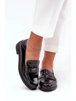 Dámske mokasíny 18100 Black - VINCEZA