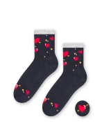 Dámské ponožky model 14559108 Srdce - Steven Dámské ponožky model 14559108 Srdce - Steven