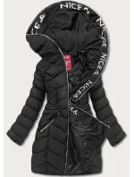 Černá dámská péřová bunda pro přechodné období model 17729163 - LHD Černá dámská péřová bunda pro přechodné období model 17729163 - LHD