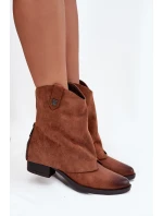 Zateplené Boty Na Podpatku Camel model 21708405 - Boto Zateplené Boty Na Podpatku Camel model 21708405 - Boto