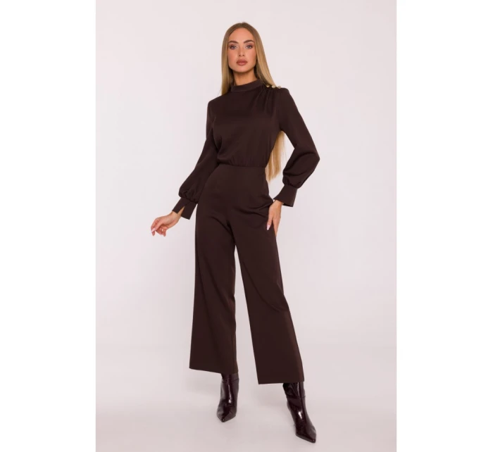 model 21296105 Kombinéza se stojáčkem hnědá - Moe