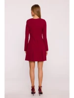 Dámske šaty M872 Bordeaux - MOE Dámske šaty M872 Bordeaux - MOE