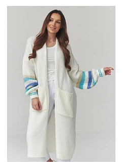 Zapínanie svetra model 226866 Makadamia