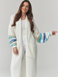 Zapínanie svetra model 226866 Makadamia