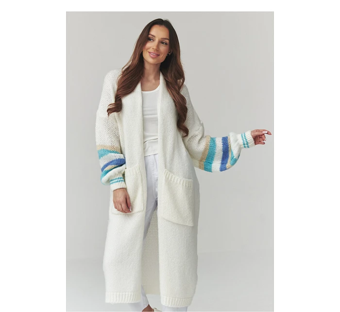 Zapínanie svetra model 226866 Makadamia