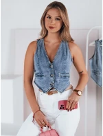 Dámská džínová krátká vesta Dstreet model 21983620 - FashionStreet
