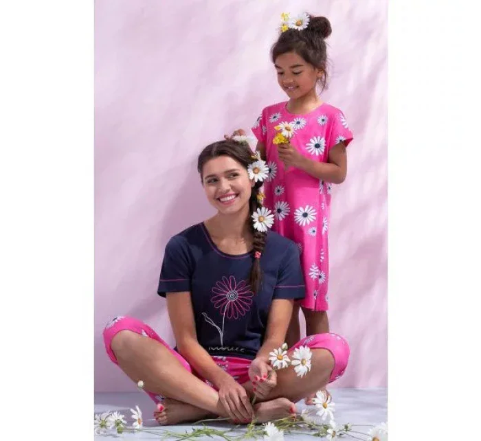 Dámske pyžamo 21231-400-2 tmavé. modro-ružová - Rebelle