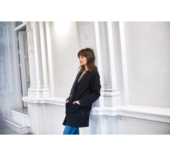 Dámsky plášť B099 čierny - BEwear