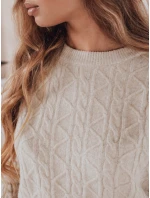Dámský svetr béžový Dstreet model 21991026 - FashionStreet