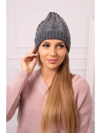 Dámska čiapka Kalina K362 dark grey