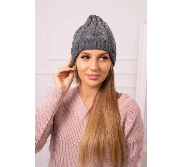Dámska čiapka Kalina K362 dark grey