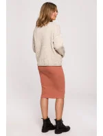 Dámsky Cardigan BK074 Beige - BeWear Dámsky Cardigan BK074 Beige - BeWear