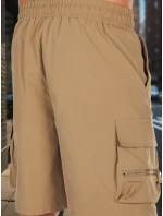 Pánské látkové bojové šortky khaki Dstreet model 21988589 - FashionStreet