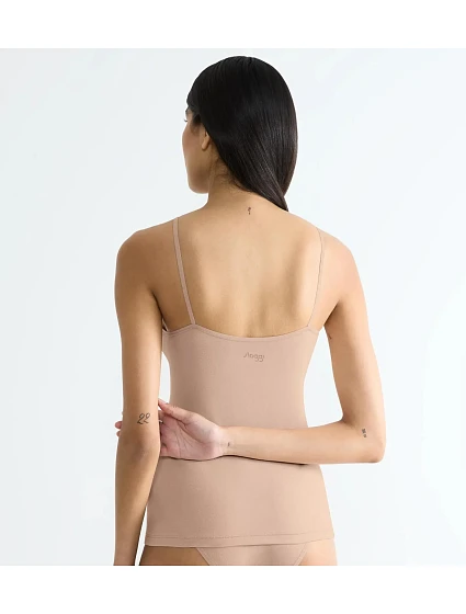 sloggi GO Daily Cotton Spaghetti Top - BROWN - SLOGGI BROWN - SLOGGI