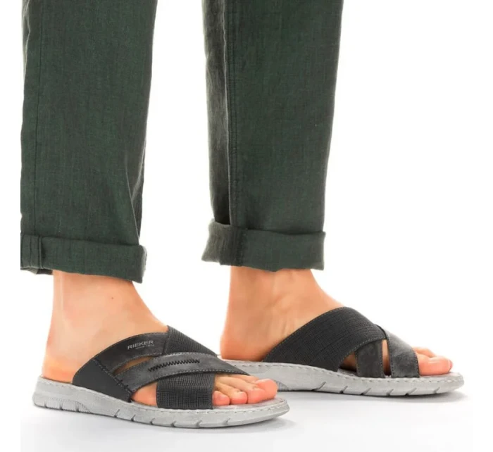 Pohodlné žabky M model 19373050 grey - Rieker