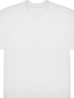 B&C #E220 Oversized tričko z hrubej bavlny 01.012T biele