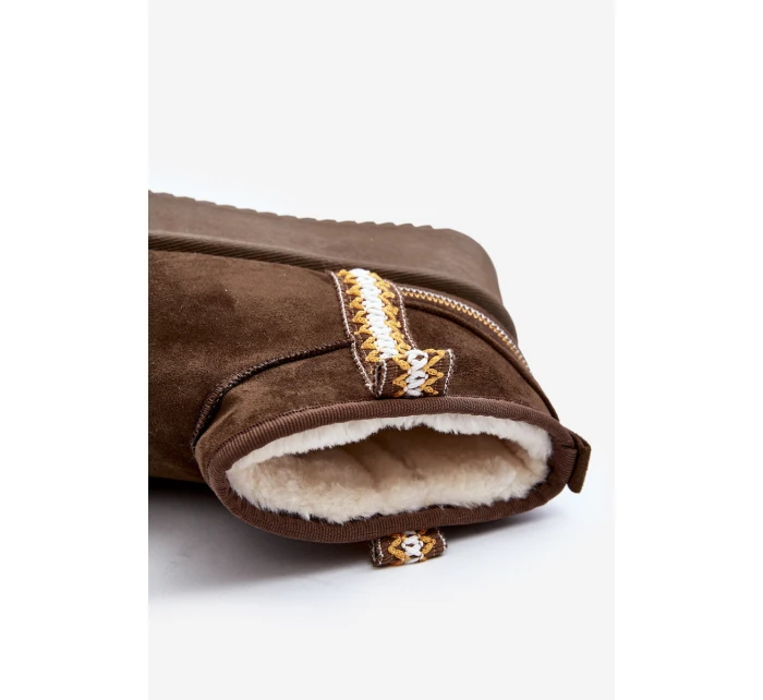 Sněhule na platformě se vzorem tmavě zelené model 21645946 - Boto Sněhule na platformě se vzorem tmavě zelené model 21645946 - Boto