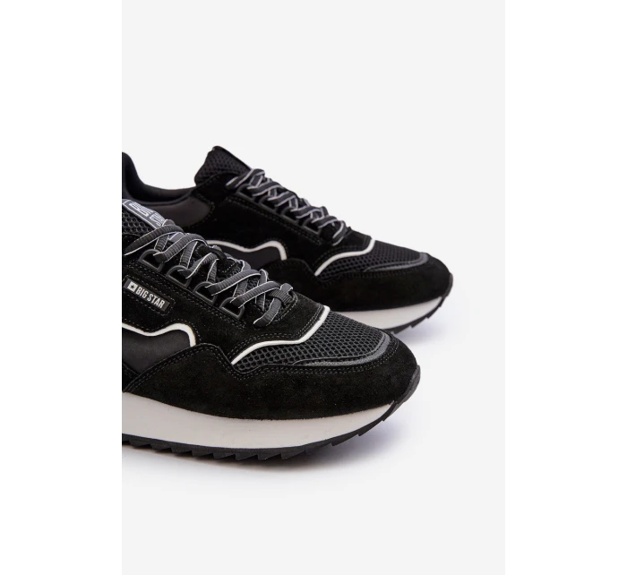 Sneakersy Męskie Big Star NN174321 Memory Foam System Czarne