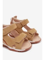 Kožené Dětské Sandály S  Béžové model 22031675 - Bartek S.A.