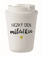 HAPPY DAY TO MY BABY - biely termohrnček 300 ml