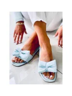 Dámské pantofle s mašlí Světle modrá model 18830788 - Inello