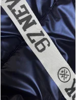 Tmavomodrá dámska vesta so sťahovacími lemami (16M9115-215)