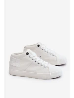 Dámské klasické vysoké tenisky Big Star model 21608900 bílé - Big Star Shoes Dámské klasické vysoké tenisky Big Star model 21608900 bílé - Big Star Shoes